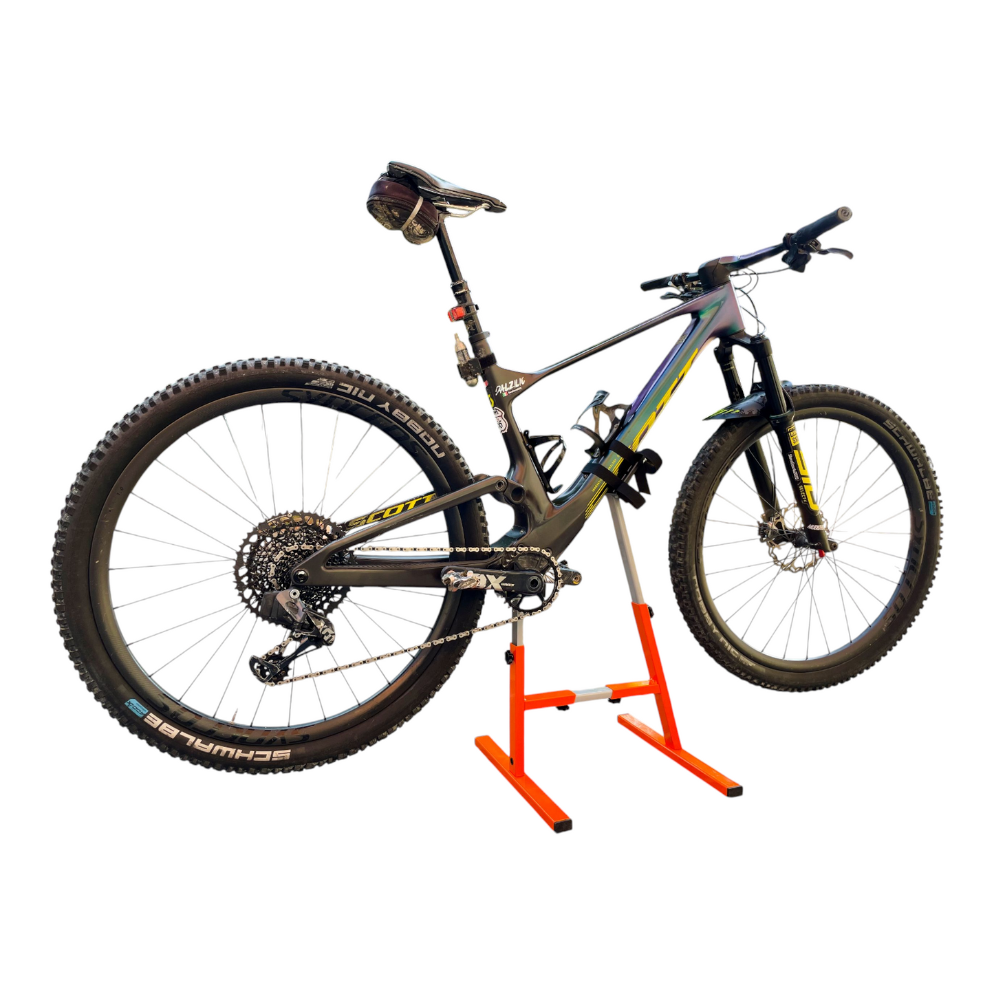 Cavalletto Centrale Manutenzione Bici Emtb E-Bike Universale Regolabile