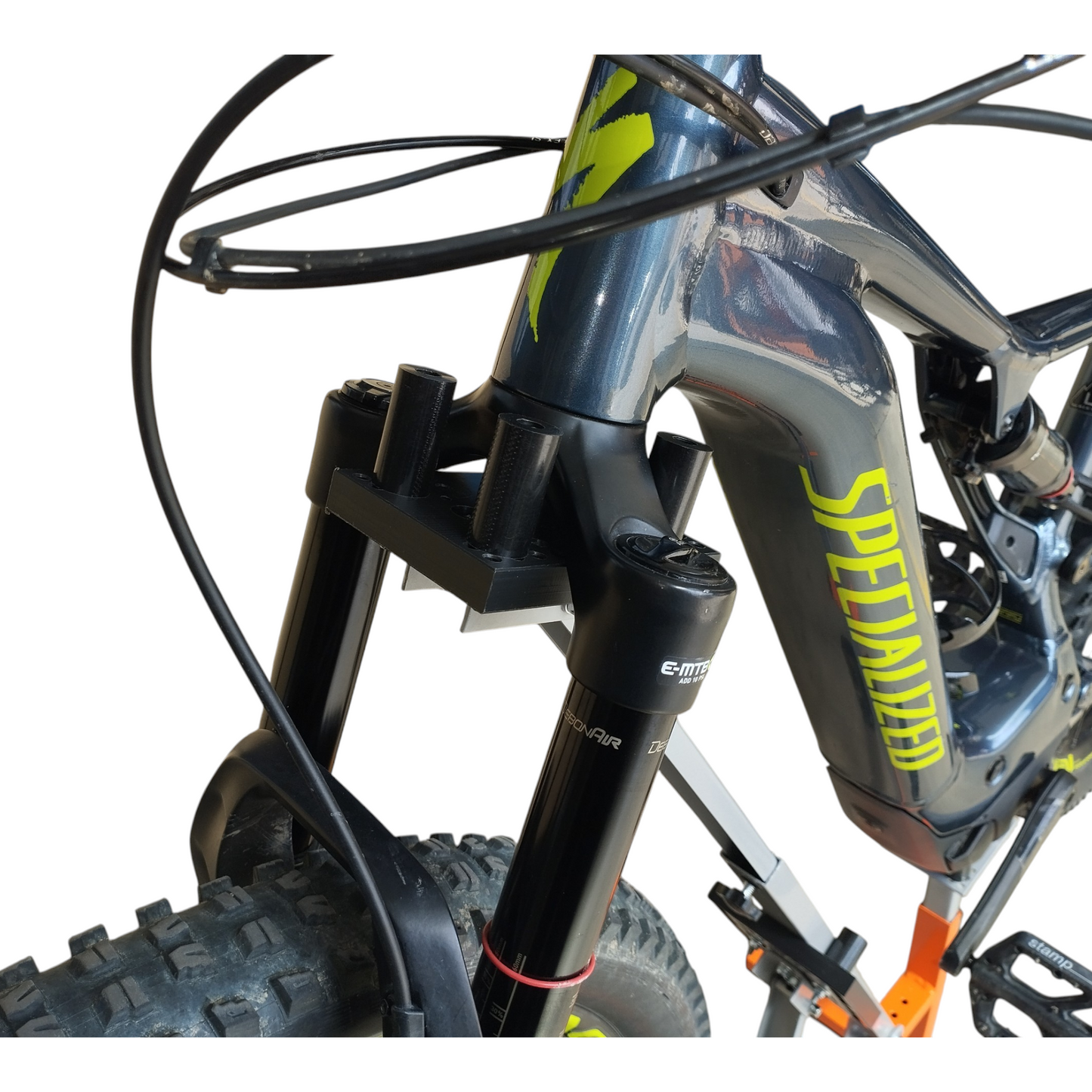 Cavalletto Centrale Manutenzione Bici Emtb E-Bike Universale Regolabile. Codice ITA035BLR