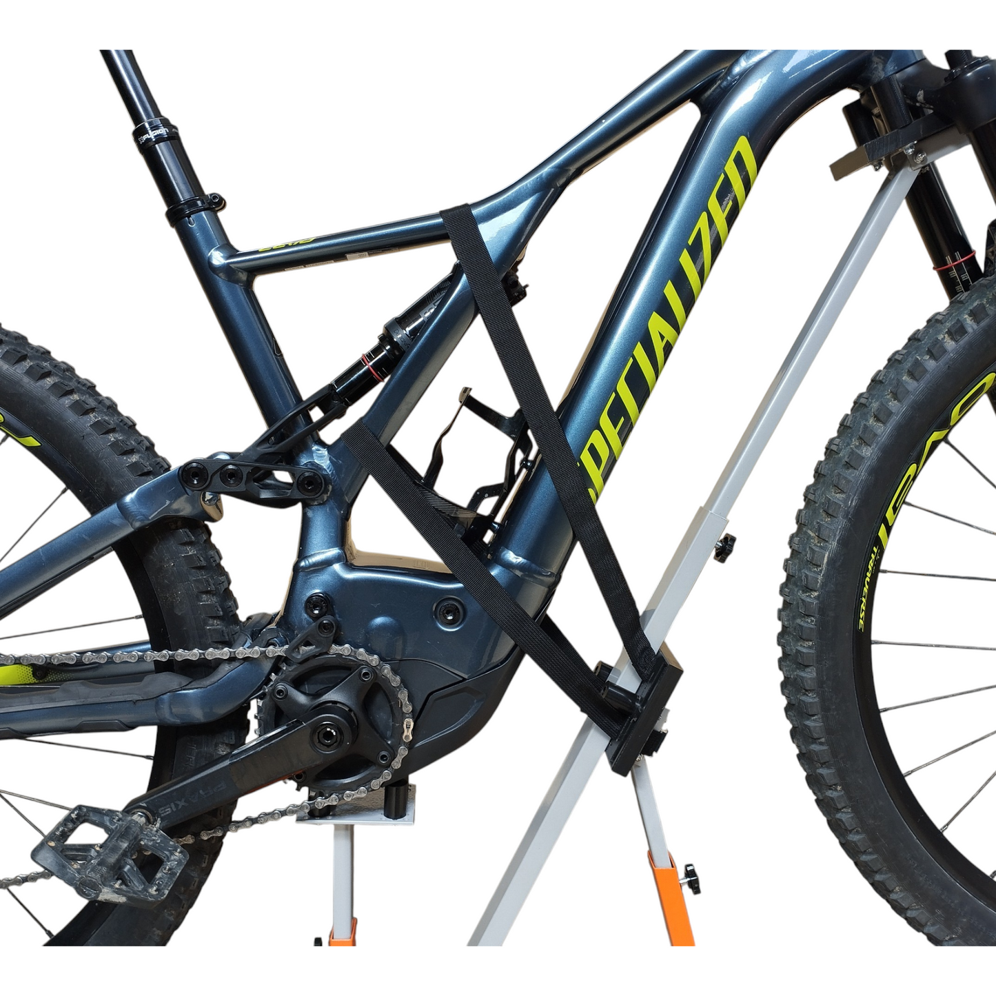 Cavalletto Centrale Manutenzione Bici Emtb E-Bike Universale Regolabile + Ruote. Codice ITA031BLR