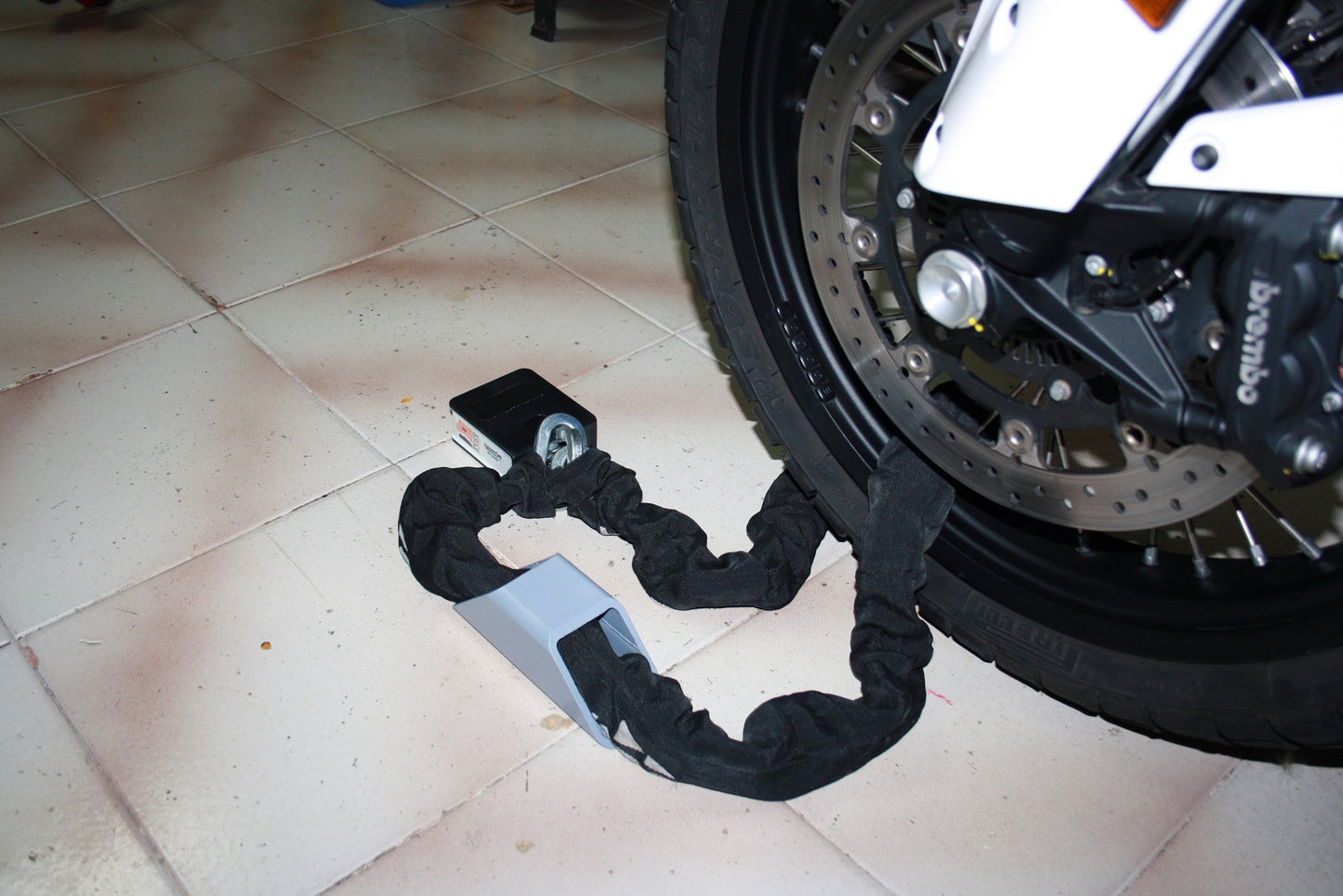 Anti-theft Bike Motorcycle Anchoring to the Ground or Wall High Resistance Steel